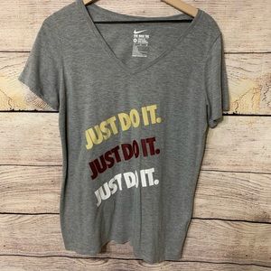 Just Do It NIKE logo tee shirt for women
